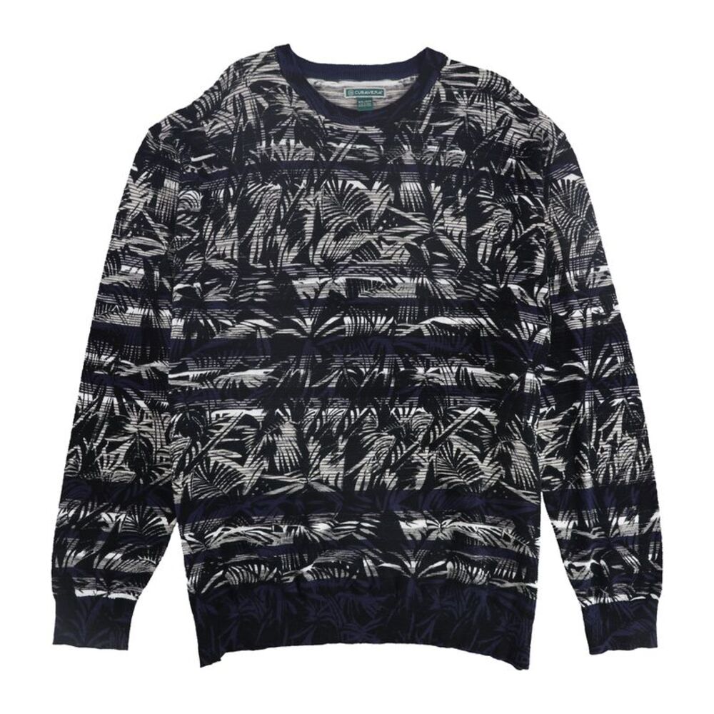 CubAvera Mens Palm Tree Pullover Sweater, NWT